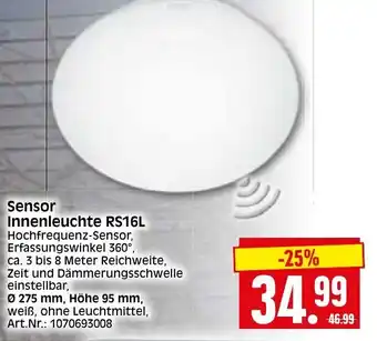 Herkules Baumarkt Sensor Innenleuchte RS16L Angebot