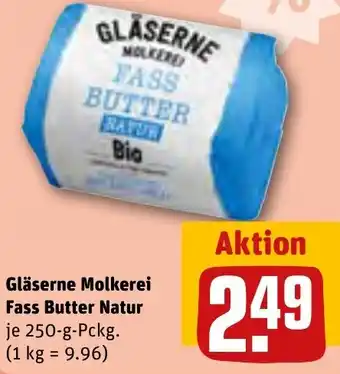 REWE Gläserne Molkerei Fass Butter Natur 250 g Pckg. Angebot