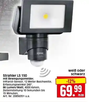 Herkules Baumarkt Strahler LS 150 mit Bewegungsmelder Angebot