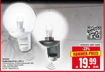 Herkules Baumarkt Sensor Außenleuchte L585 S Angebot