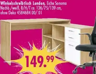 Möbel Boss Winkelschreibtisch London Angebot