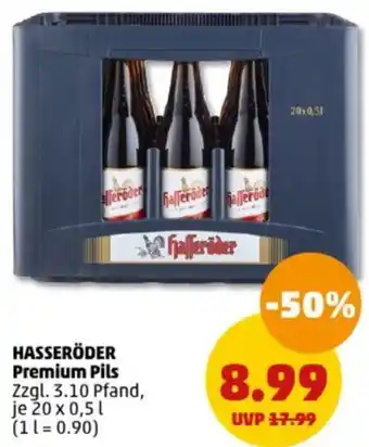 PENNY HASSERÖDER Premium Pils 20x0,5 L Angebot