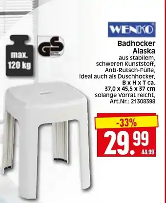 Herkules Baumarkt Wenko Badhocker Alaska Angebot