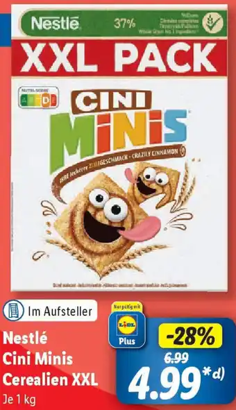 Lidl Nestlé Cini Minis Cerealien XXL 1 kg Angebot