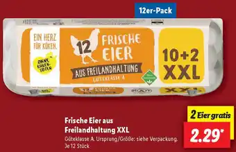 Lidl Frische Eier aus Freilandhaltung XXL 12er-Pack Angebot