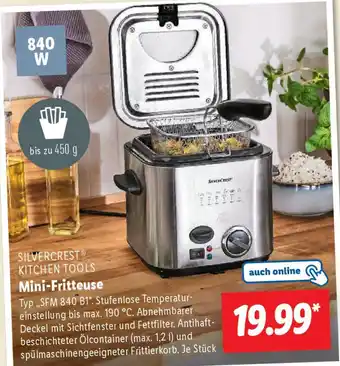 Lidl SILVERCREST KITCHEN TOOLS Mini-Fritteuse „SFM 840 B1" Angebot