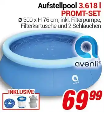 CENTERSHOP avenli Aufstellpool 3.618 l PROMT-SET Angebot