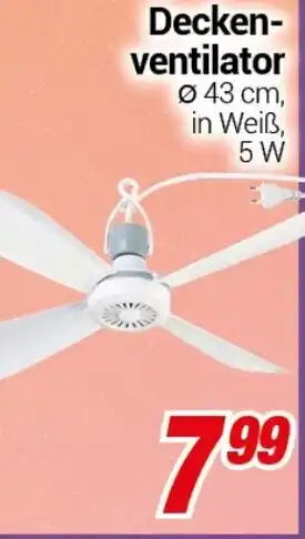CENTERSHOP Decken- ventilator Angebot