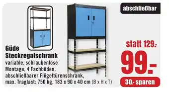 B1 Discount Baumarkt Güde Steckregalschrank Angebot