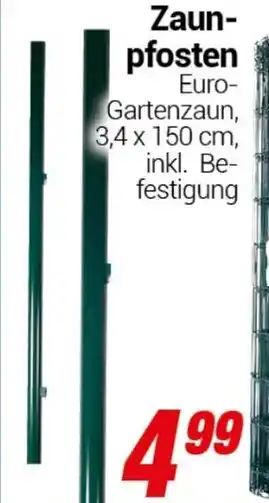 CENTERSHOP Zaun- pfosten Angebot
