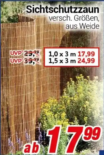 CENTERSHOP Sichtschutzzaun Angebot