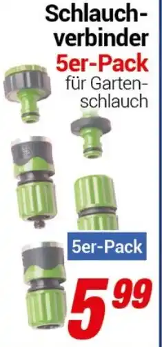 CENTERSHOP Schlauch- verbinder 5er-Pack Angebot