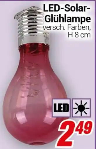 CENTERSHOP LED-Solar- Glühlampe Angebot