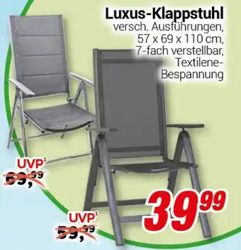 CENTERSHOP Luxus-Klappstuhl Angebot