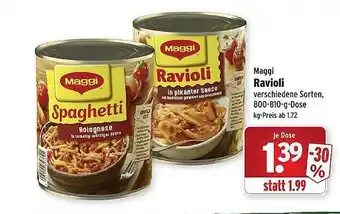 Wasgau Maggi Ravioli Angebot