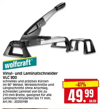 Herkules Baumarkt Wolfcraft Vinyl und Laminatschneider VLC 800 Angebot