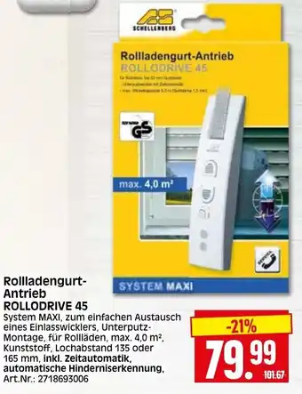 Herkules Baumarkt Rollladengurt Antrieb Rollodrive 45 Angebot