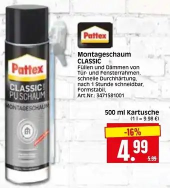 Herkules Baumarkt Pattex Montageschaum Classic 500ml Angebot