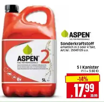 Herkules Baumarkt Aspen Sonderkraftstoff 5L Angebot