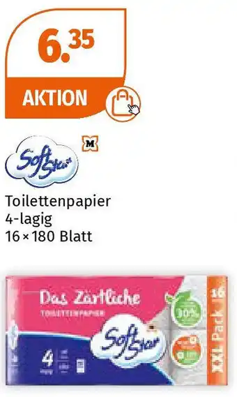Müller Soft Star Toilettenpapier 4-lagig Angebot