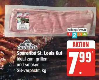 Edeka Gutfleisch Spareribs St. Louis Cut Angebot