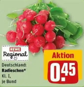 REWE REWE Regional Radieschen Angebot