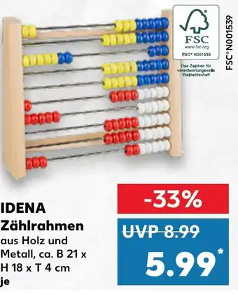 Kaufland IDENA Zählrahmen Angebot