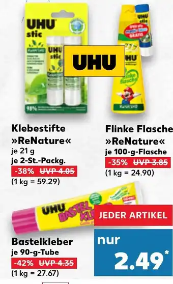 Kaufland UHU Klebestifte ReNature Angebot