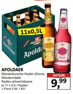 Lösch Depot Apoldaer Wanderbursche Radler-Zitrone, Wandermädel Radler-Johannisbeere je 11 x 0,5 L Angebot