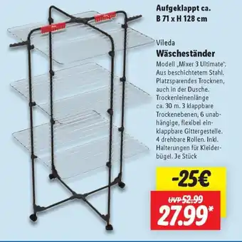 Lidl Vileda Wäscheständer Angebot