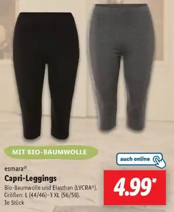 Lidl esmara Capri-Leggings Angebot