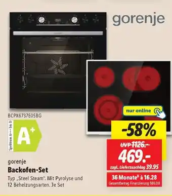 Lidl gorenje Backofen-Set Angebot