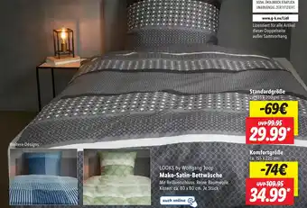 Lidl LOOKS by Wolfgang Joop Mako-Satin-Bettwäsche Standardgröße Angebot