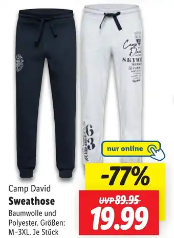 Lidl Camp David Sweathose Angebot