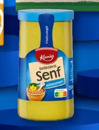Lidl Kania Delikatess Senf Mittelscharf 250 g Angebot