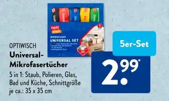 Aldi Süd OPTIWISCH Universal- Mikrofasertücher 5er-Set Angebot