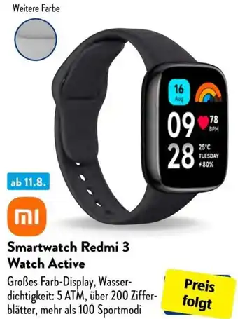 Aldi Süd Smartwatch Redmi 3 Watch Active Angebot