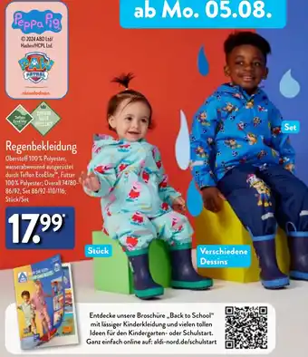 Aldi Nord Regenbekleidung Angebot