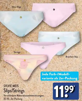 Aldi Nord SYLVIE MEIS Slips/Strings Angebot