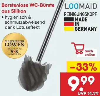 Netto Marken-Discount LOOMAID Borstenlose WC-Bürste aus Silikon Angebot