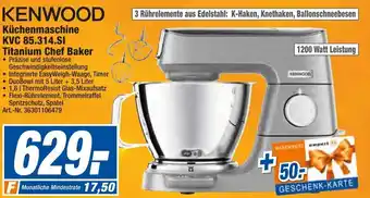 expert Techno Land KENWOOD Küchenmaschine KVC 85.314.SI Titanium Chef Baker Angebot