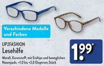 Aldi Nord UP2FASHION Lesehilfe Angebot