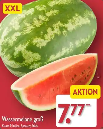 Aldi Nord Wassermelone groẞ Angebot