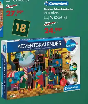 Galeria Clementoni Galileo Adventskalender Angebot