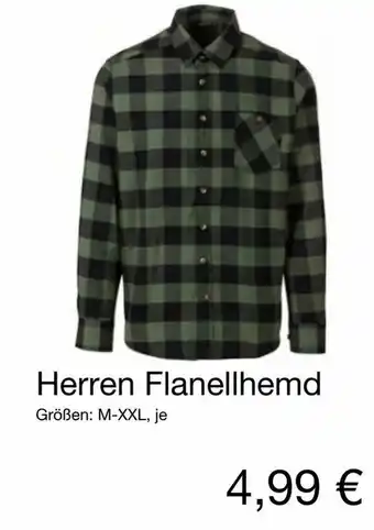 KiK Herren Flanellhemd Angebot