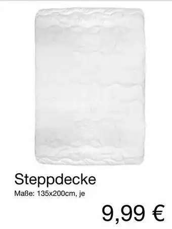 KiK Steppdecke Angebot