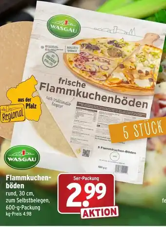 Wasgau Flammkuchenböden 600g Angebot