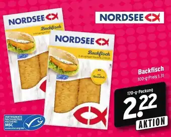 Wasgau Nordsee Backfisch 170g Angebot