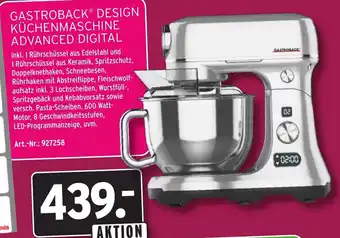 Wasgau Gastroback Design Küchenmaschine Advanced Digital Angebot