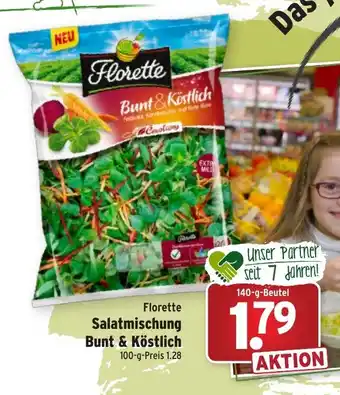 Wasgau Florette Salatmischung Bunt & Köstlich 140g Beutel Angebot